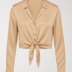 Aritzia | Wilfred | Vegan Silk | Small | Champagne Colour